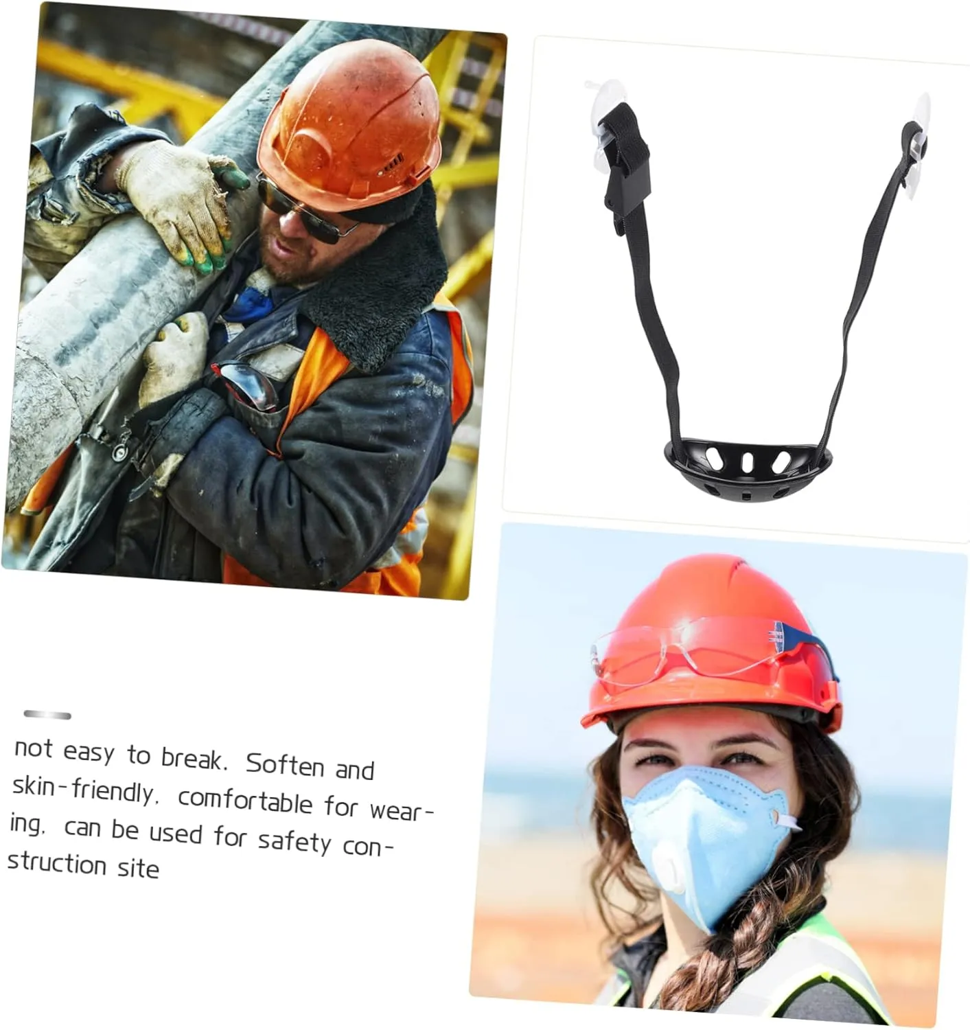 4pcs Chin Strap for Engineers Hard Hat Comfortable Skin-friendly Helmet Supplies