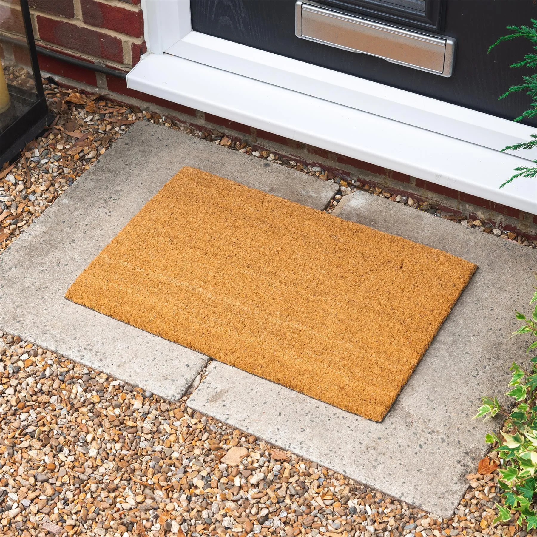 70cm x 40cm Plain Coir Door Mat - By Nicola Spring