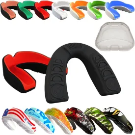 Boil and Bite Mouth Guard (Youth & Adult) DA Custom Fit Sport Mouthpiece for Football, Hockey, Rugby, Lacrosse,Boxing,MMA(Free Case Included!)