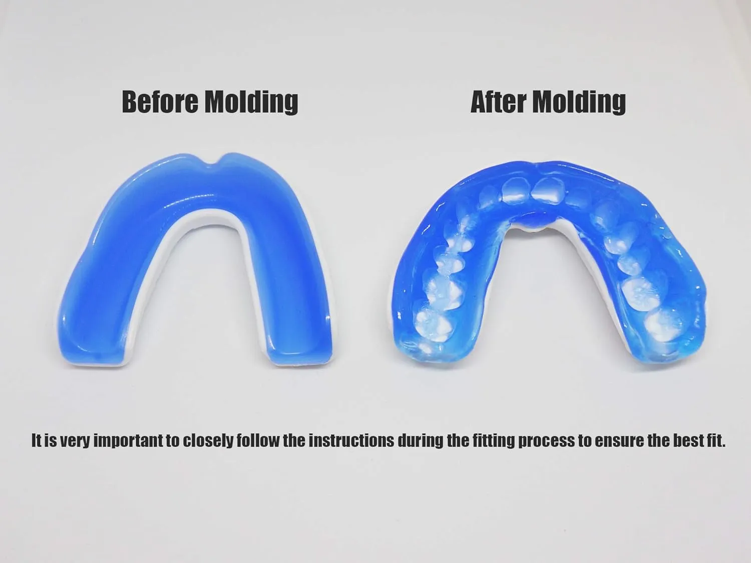 Boil and Bite Mouth Guard (Youth & Adult) DA Custom Fit Sport Mouthpiece for Football, Hockey, Rugby, Lacrosse,Boxing,MMA(Free Case Included!)