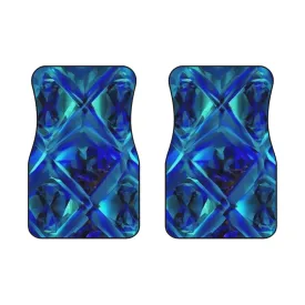 Car Mats (2x Front)- Blue Diamond