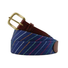 Carter Stripe Needlepoint Belt