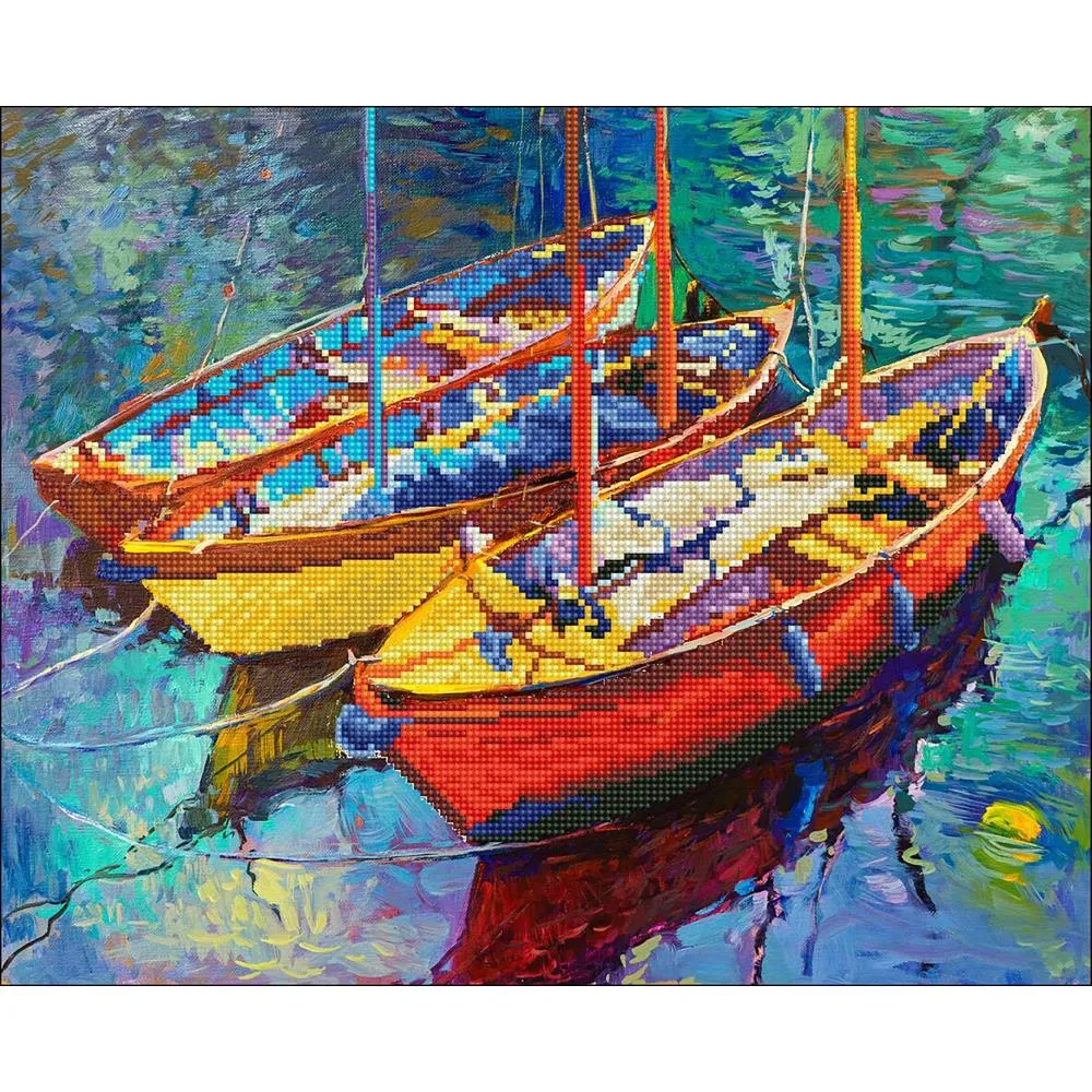 Diamond Dotz Diamond Art Kit 21.5"X18" - Dream Boats*