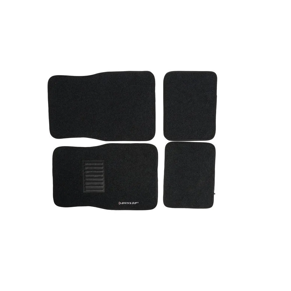 Dunlop Universal Carpet Car Mat Set | 4 Piece Set