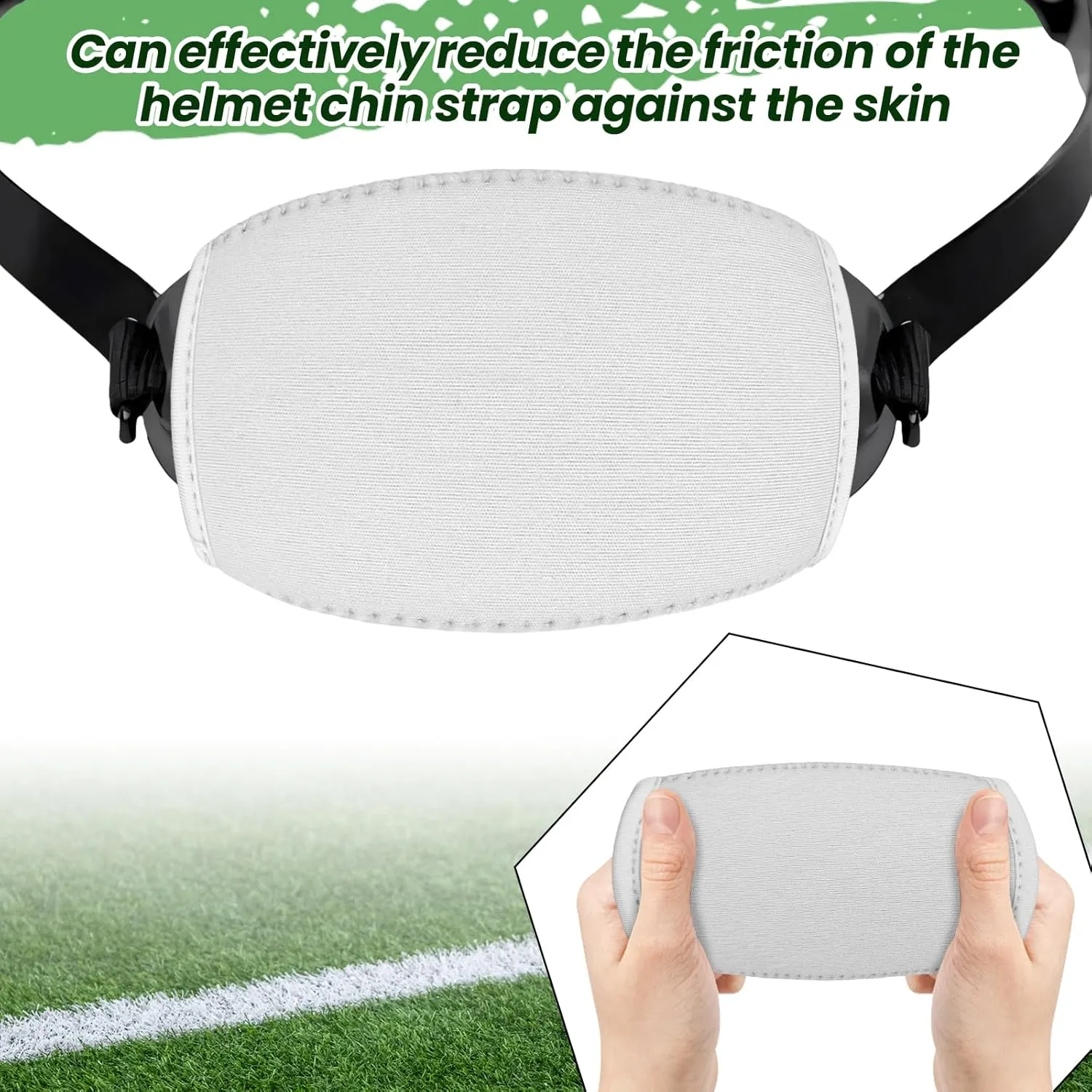 Football Chin Pad Sorft and Comfortable Chin Strap Cover Football Chin Cover for Football Game Riding Skating