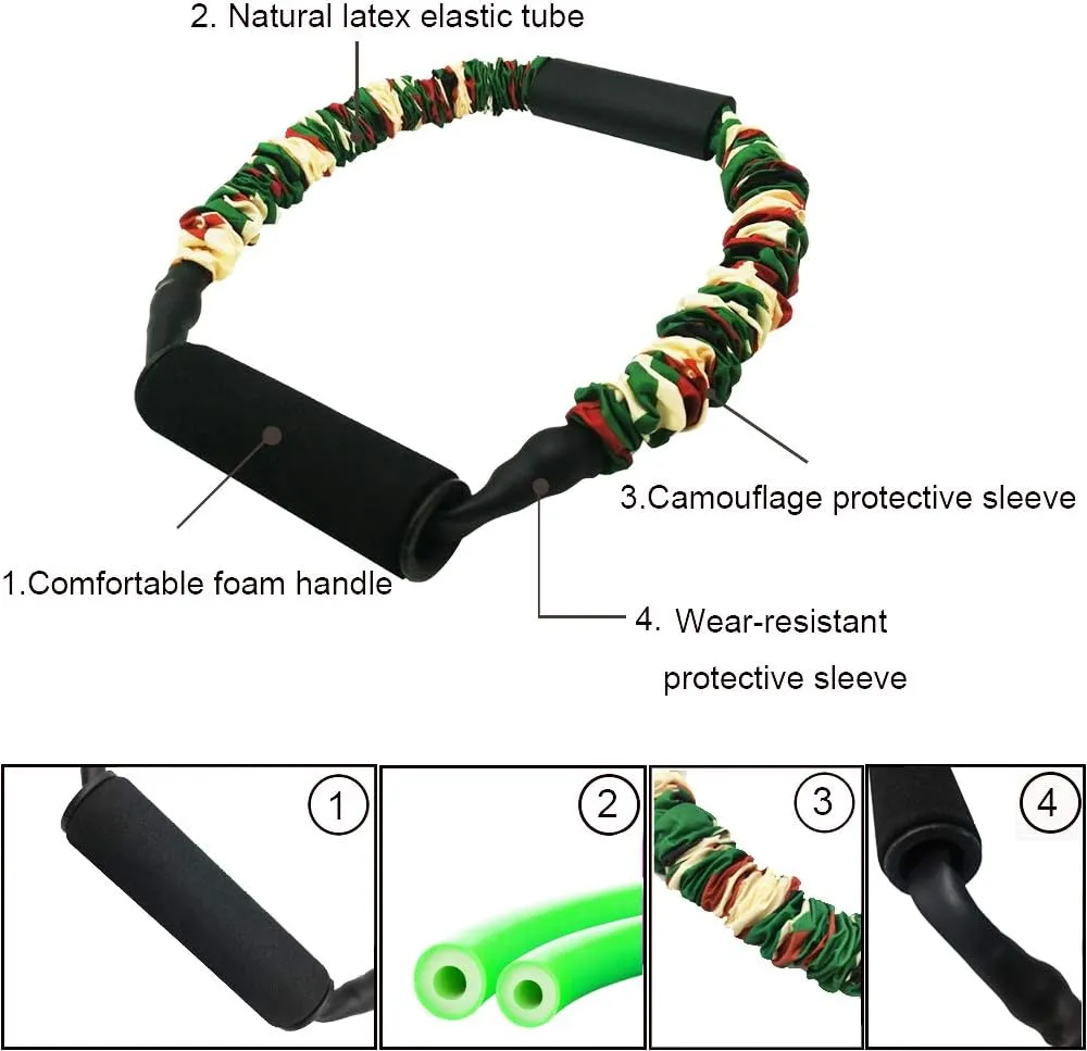 FOSER Archery Band Open Bow Resistance Trainer Arm Strength Training Bow Training Tensioner Archery Fitness Machine