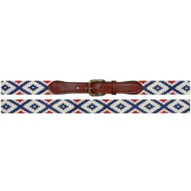 Gaucho Rojo Needlepoint Belt