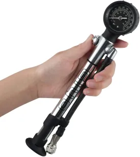 GIYO GS-24L Air Turbo Bike Shock Pump: High-Volume, Effortless Inflation to 600 PSI - Precision, Durability, and Ease for Optimal Bike Performance