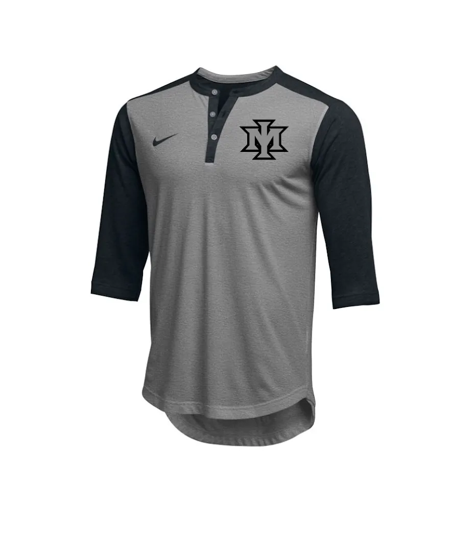 Ironmen Coaches Nike Henley Flux (Heather Grey)