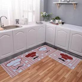 Italian Chef Kitchen Floor Mats | Set of 2