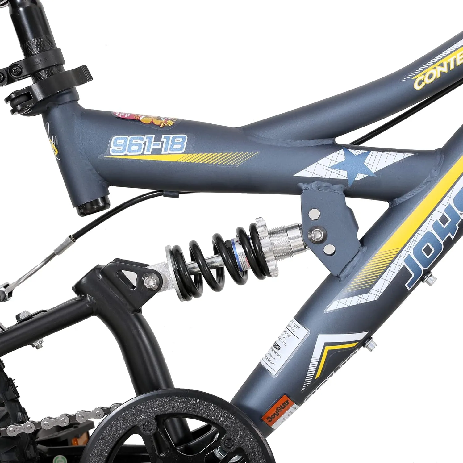 JOYSTAR 20 Inch Kids' Bike for Boys Girls Ages 7-13 Years Old, Dual-Suspension Kids Mountain Bike with Dual Handbrake & Kickstand, Multiple Colors