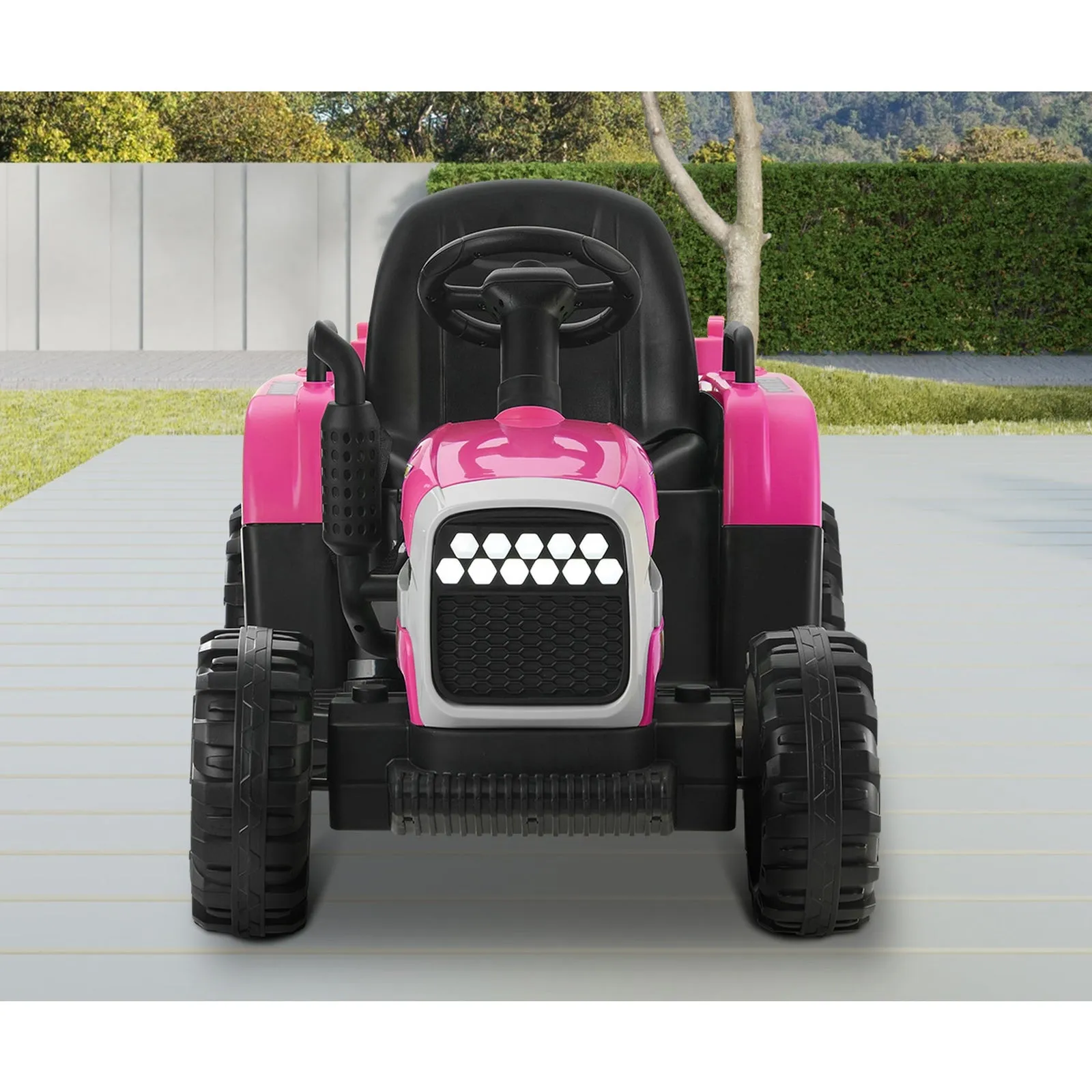 Mazam Kids Ride On Car Tractor 12V Electric Battery Toy Remote Control Cars Pink
