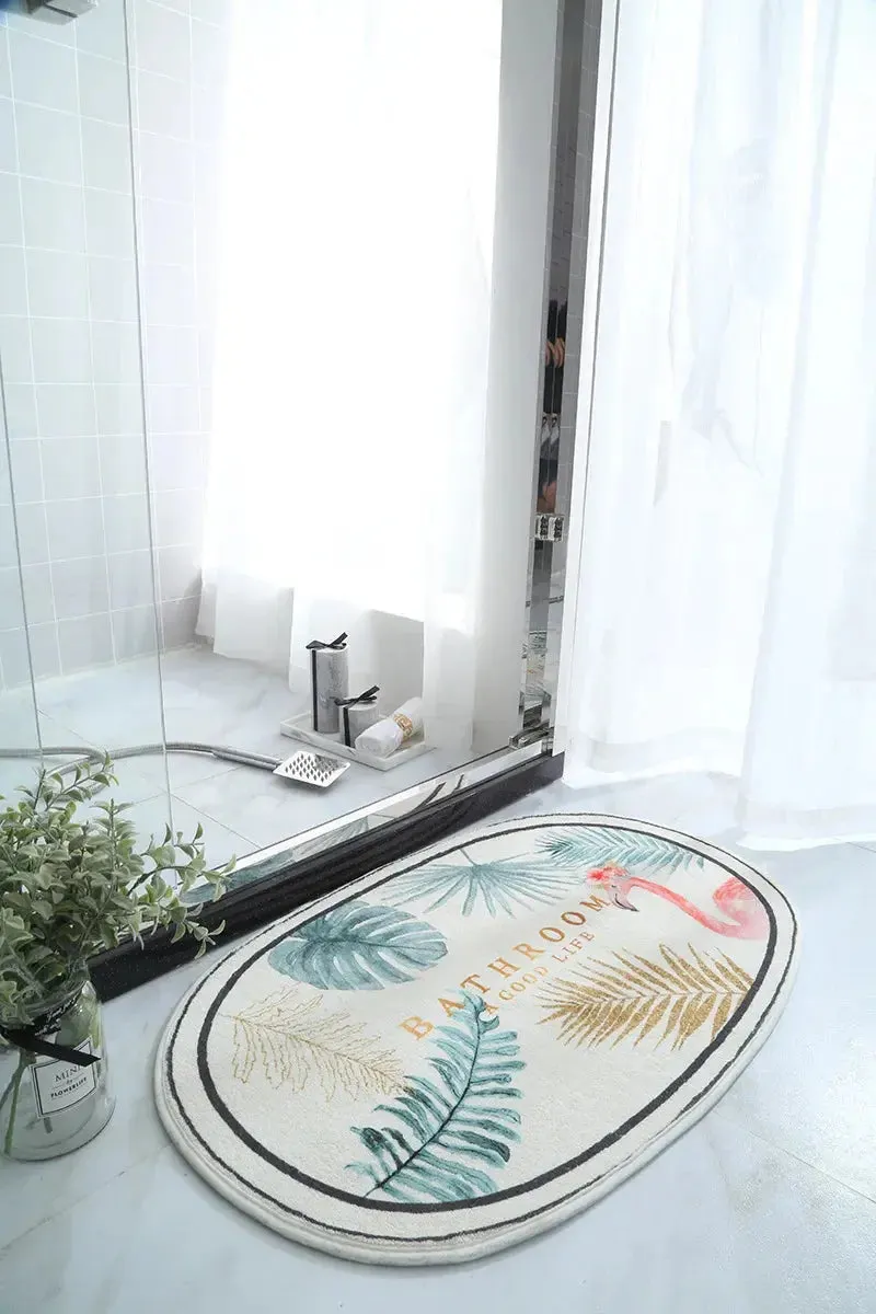 Non-Slip Absorbent Bath Mat & Carpet for Bathroom, Doormat, Balcony, Porch, and Area Use