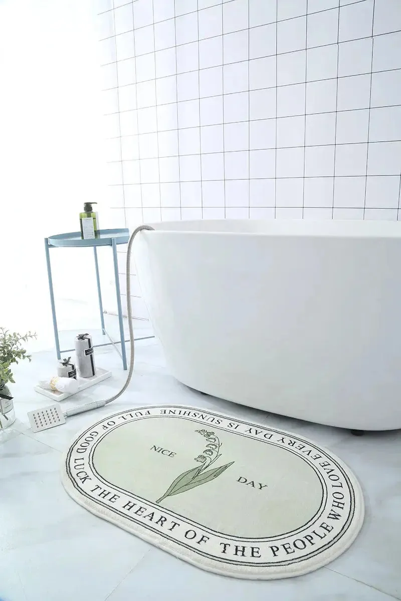 Non-Slip Absorbent Bath Mat & Carpet for Bathroom, Doormat, Balcony, Porch, and Area Use