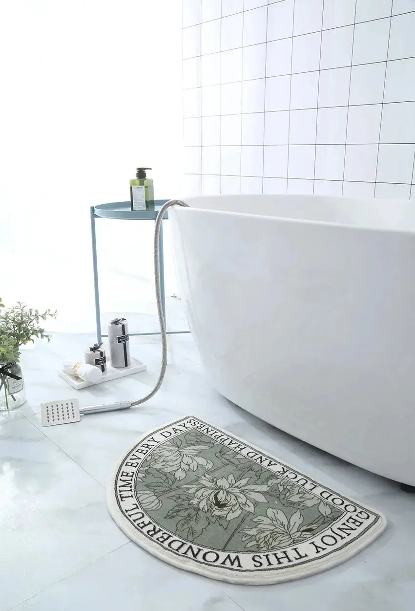 Non-Slip Absorbent Bath Mat & Carpet for Bathroom, Doormat, Balcony, Porch, and Area Use