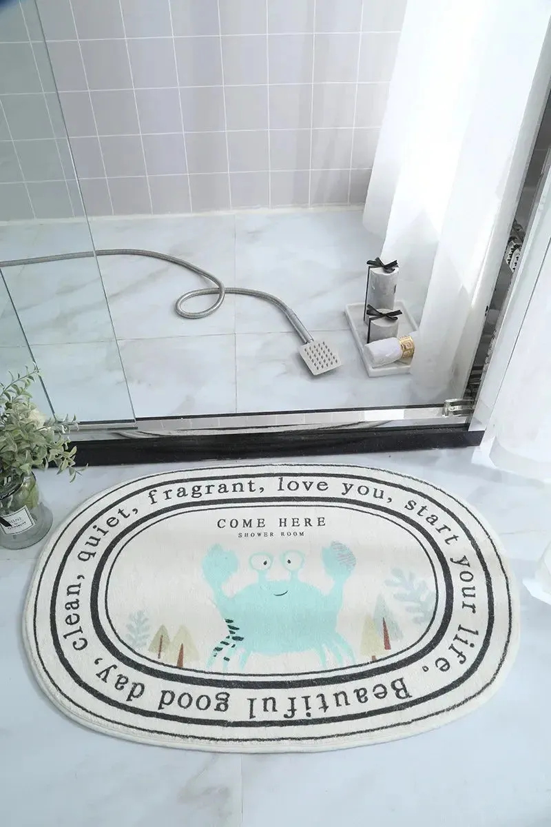 Non-Slip Absorbent Bath Mat & Carpet for Bathroom, Doormat, Balcony, Porch, and Area Use