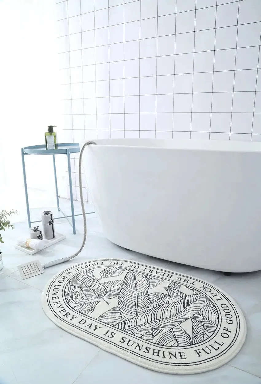 Non-Slip Absorbent Bath Mat & Carpet for Bathroom, Doormat, Balcony, Porch, and Area Use
