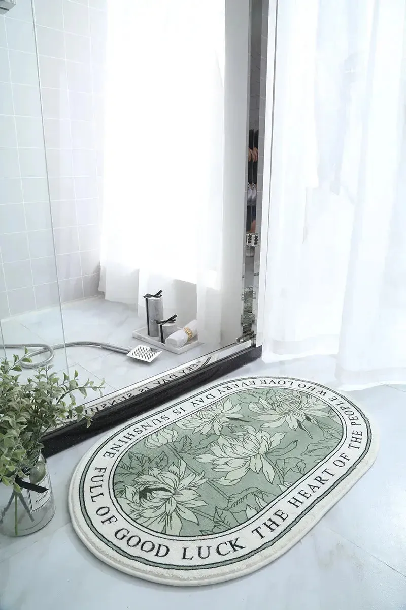 Non-Slip Absorbent Bath Mat & Carpet for Bathroom, Doormat, Balcony, Porch, and Area Use