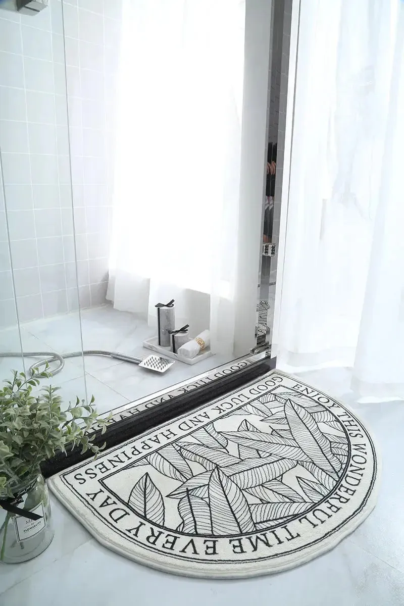 Non-Slip Absorbent Bath Mat & Carpet for Bathroom, Doormat, Balcony, Porch, and Area Use