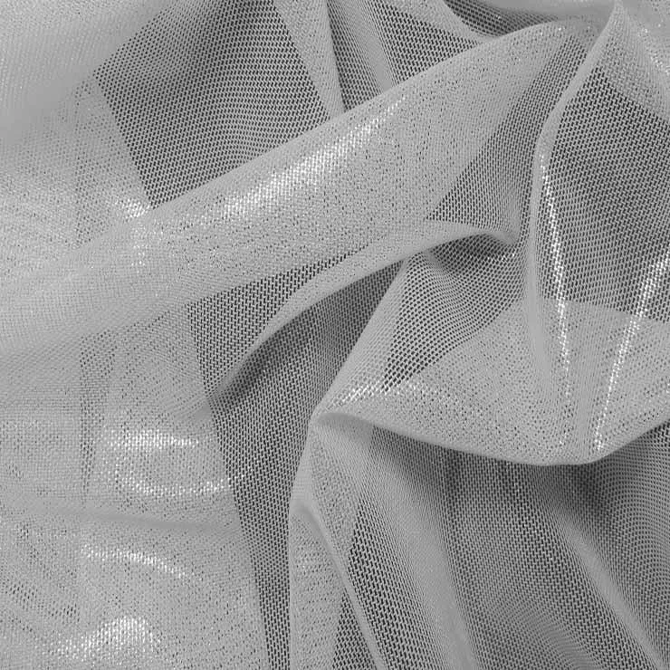 Nylon Metallic Stretch Mesh