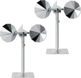 OFFO 2 Pcs Bird Scare Reflective Device, Bird Reflector Keep Pigeon Woodpeckers and Sparrows Away for Outdoor Use Boats Roofs Gardens