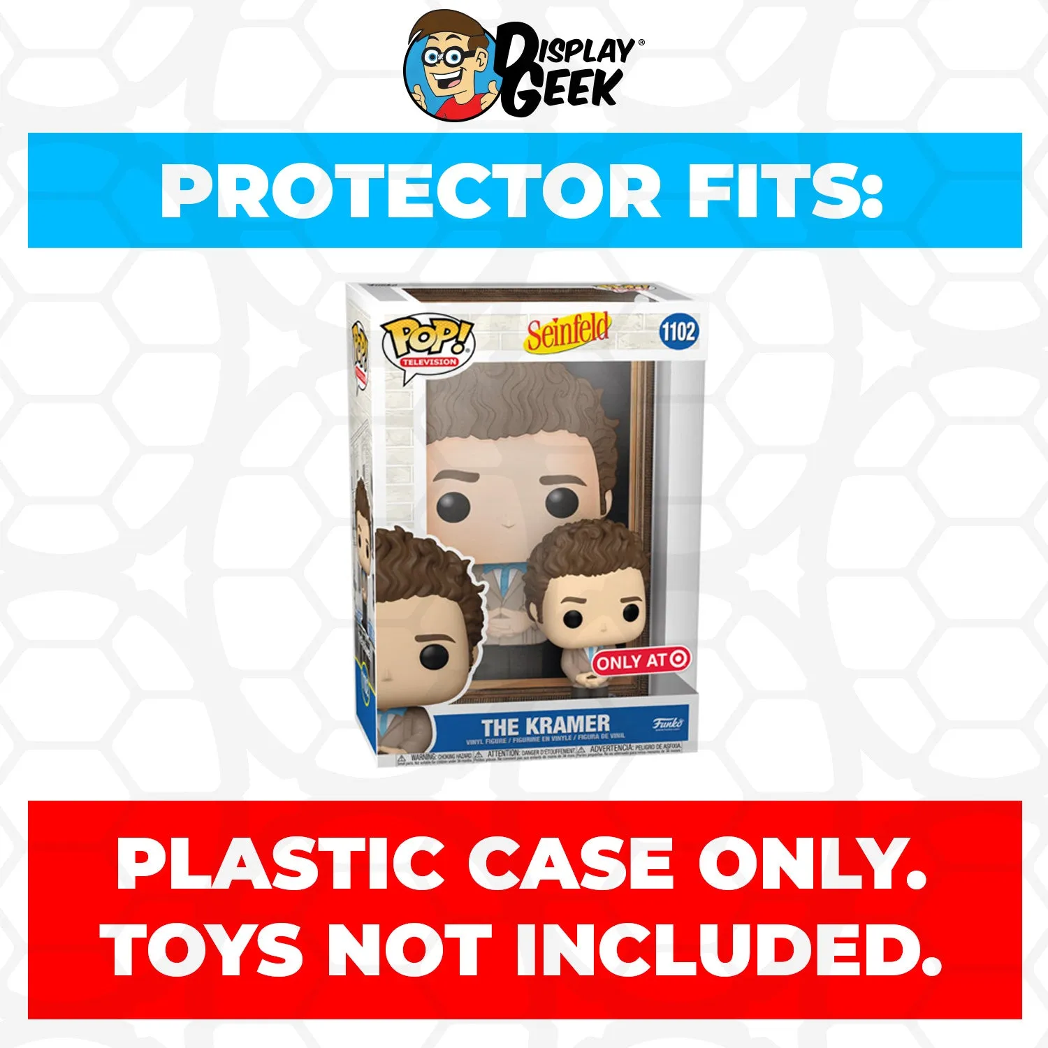 Pop Protector for Seinfeld The Kramer on Black Velvet #1102 Funko Pop Covers