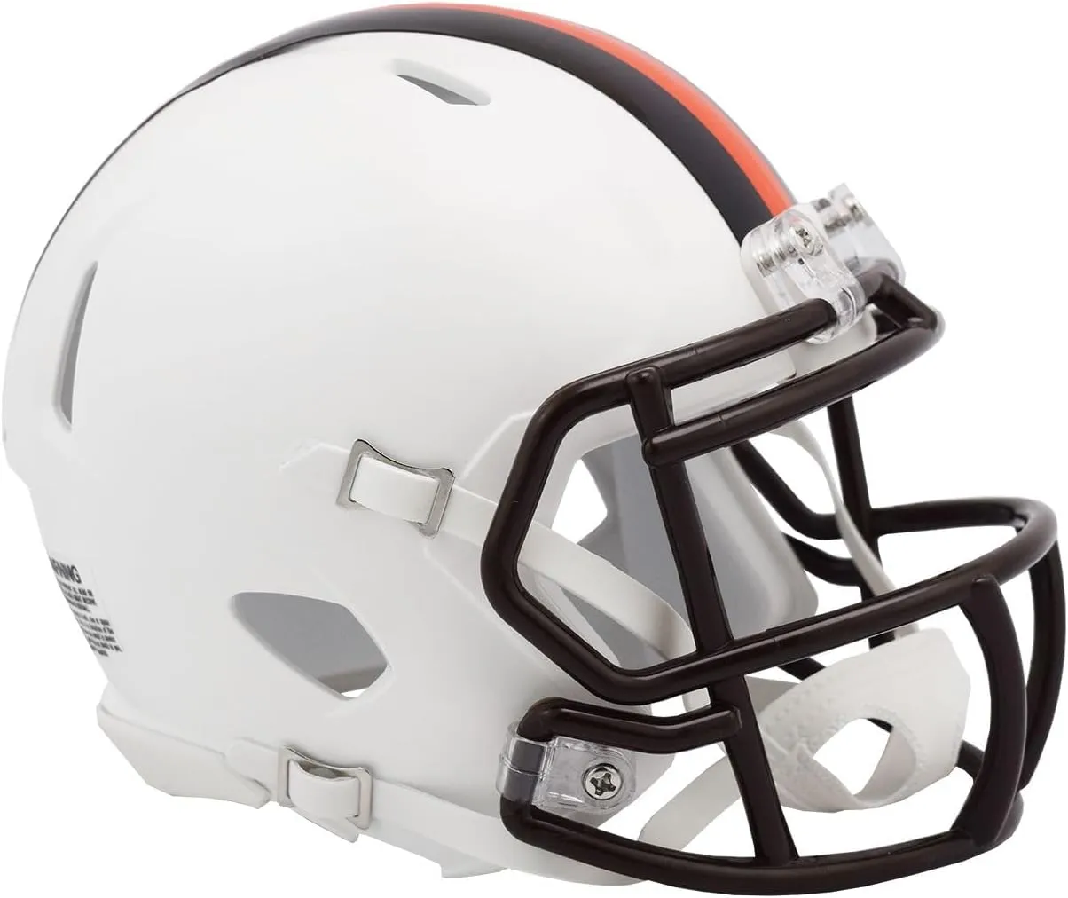 Riddell Cleveland Browns NFL 2023 On Field Alternate Mini Speed Helmet (White Out)
