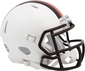 Riddell Cleveland Browns NFL 2023 On Field Alternate Mini Speed Helmet (White Out)