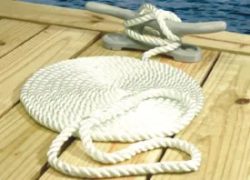 Seachoice Dock Line Twisted Nylon 1/2"x20ft White 50-42561 | 2024