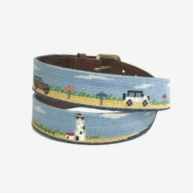 Smathers & Branson Great Point Jeeps Needlepoint Belt