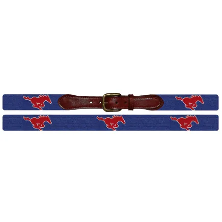 SMU Needlepoint Belt