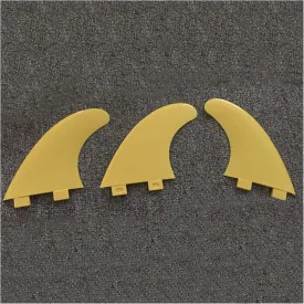 Surfboard Tail Thruster 4 Colors Surf Fins G5 Plastic Nylon Fiberglass Inflatable Paddle Board Surfboards Fins Surfing Accessories 3pcs/Set for Surfboard Modification (Color : G5 Yellow)