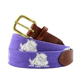 TCU Needlepoint Belt - Purple