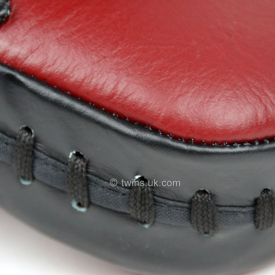 Twins PML-10 Deluxe Curved Focus Mitts Burgundy