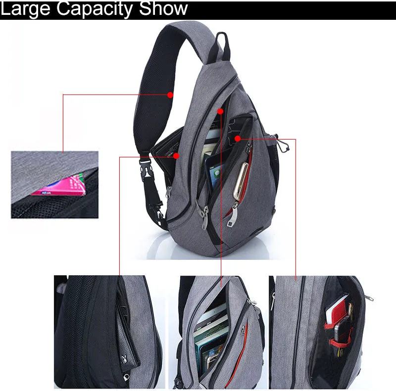 Unisex Chest Shoulder Backpack
