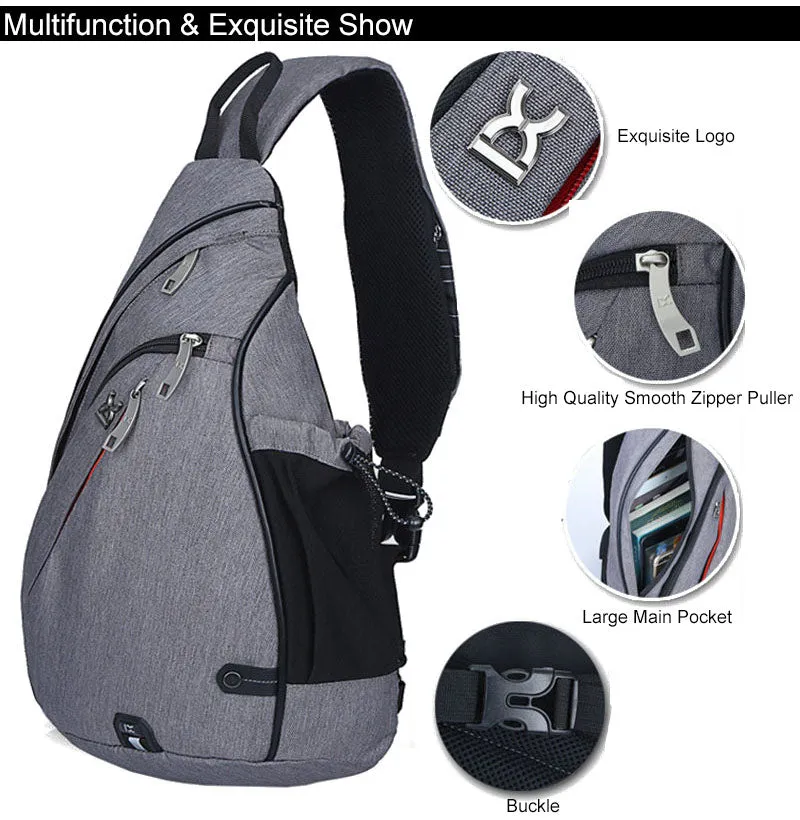 Unisex Chest Shoulder Backpack