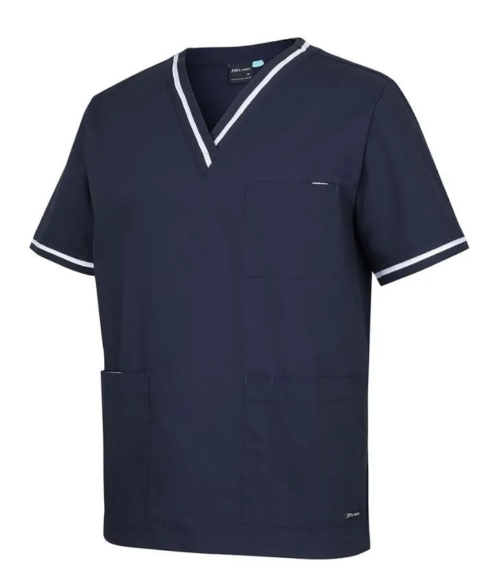 Unisex Contrast Scrub Top