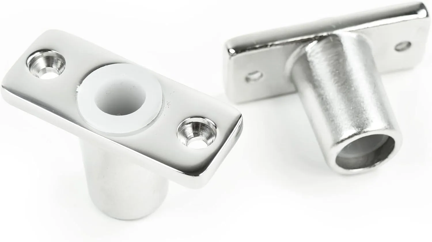 Vinland Marine Oar Lock Socket Side Mount, Edge Mount, Flush Mount, 316 Stainless Steel for Boat Oar Locks, Canoe ores, Row Boat oars, Jon Boat oars, Paddle Boat Parts, Aluminum Row Boat