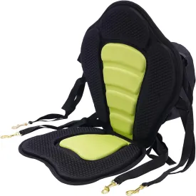 YIYIBYUS Padded Deluxe Kayak Seat w/Detachable Backpack Bag Back Canoe Backrest Adjustable, Sit On Top Cushioned Back Support SUP Paddle Board Seats for Kayaking Canoeing Rafting Fishing