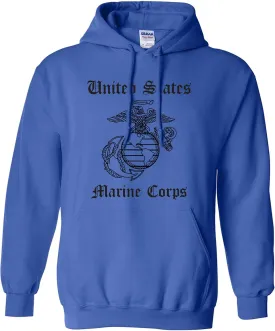 zerogravitee United States Marine Corps Adult Hooded Sweatshirt