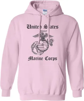 zerogravitee United States Marine Corps Adult Hooded Sweatshirt